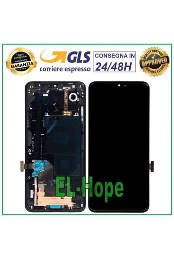 PANTALLA LCD + MARCO PARA LG G7 ONE G7-FIT LMQ850EM PANTALLA TÁCTIL NEGRA