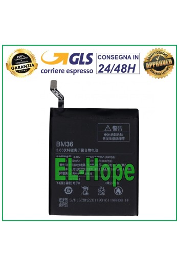 BATERIA BM36 PARA XIAOMI REDMI MI 5S 3100 mAh 3.85V IGUAL A LA ORIGINAL
