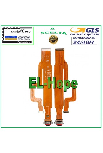 Cable flexible plano con conector de carga para base de carga tipo C para OPPO Reno 4