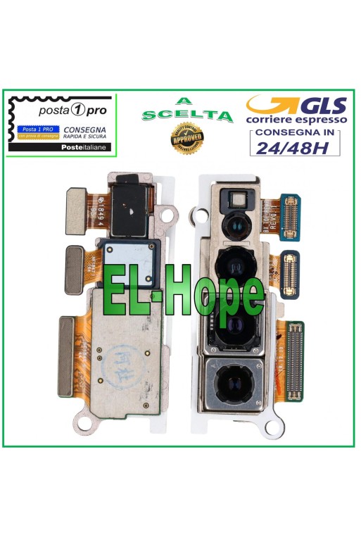 CÁMARA TRASERA PARA SAMSUNG GALAXY S10 5G SM-G977B MÓDULO DE CÁMARA FLEXIBLE PLANA