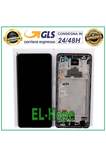 PANTALLA LCD + TÁCTIL 100% ORIGINAL SAMSUNG GALAXY A72 SM A725 A726 MARCO NEGRO