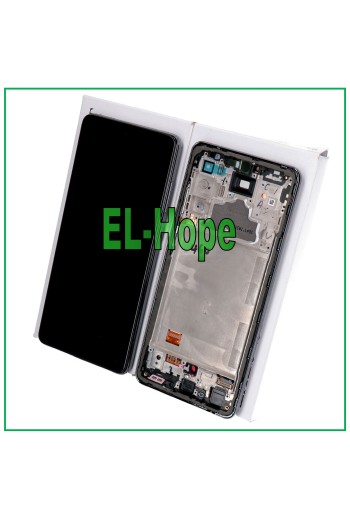 PANTALLA LCD + TÁCTIL 100% ORIGINAL SAMSUNG GALAXY A72 SM A725 A726 MARCO NEGRO