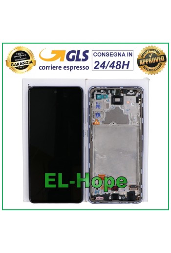 PANTALLA LCD ORIGINAL SERVICIO SAMSUNG GALAXY A72 SM A725 A726 MARCO TÁCTIL MORADO
