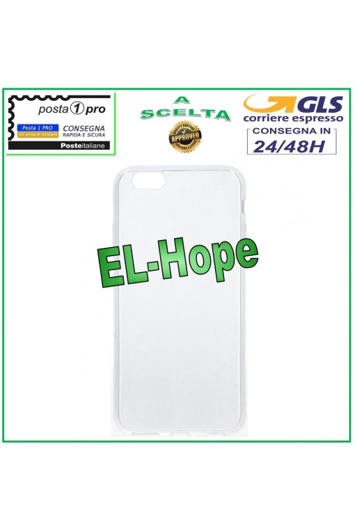 FUNDA PROTECTORA TRANSPARENTE PARA APPLE IPHONE 6 6S BUMPER TPU GEL