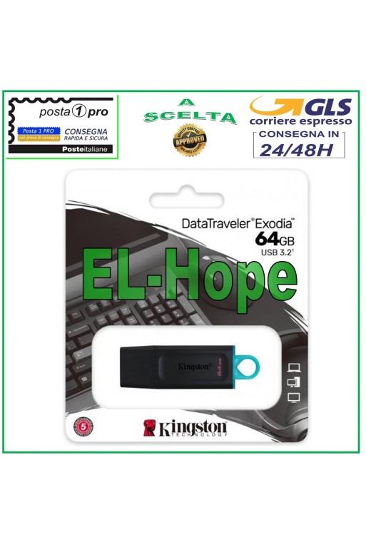 PEN DRIVE KINGSTON 64 GB PENDRIVE DTX MEMORY STICK ORIGINAL USB 3.2 PEN