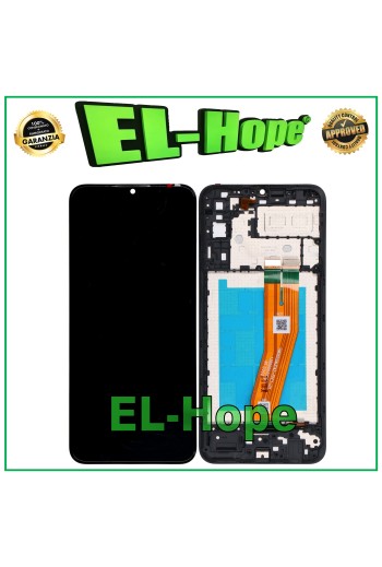 PANTALLA LCD + MARCO PARA SAMSUNG GALAXY A04E 2022 SM-A042 PANTALLA TÁCTIL CRISTAL NEGRO