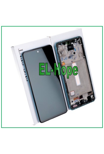 PANTALLA LCD TÁCTIL 100% ORIGINAL SAMSUNG GALAXY A52 SM A525F A526B MARCO AZUL