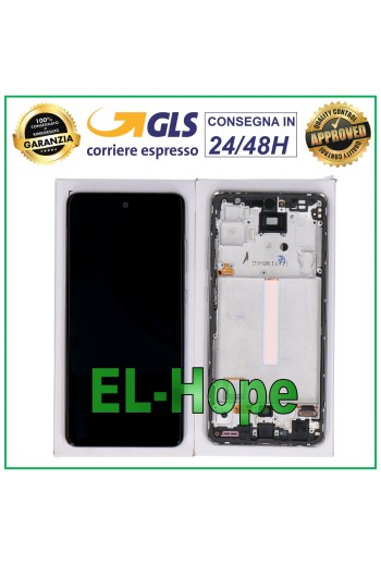 PANTALLA LCD TÁCTIL 100% ORIGINAL SAMSUNG GALAXY A52 SM A525F A526B MARCO BLANCO