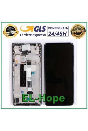 MARCO TÁCTIL PANTALLA LCD 100% ORIGINAL XIAOMI Mi 10T LITE M2007J17G NEGRO DESLUSTRADO