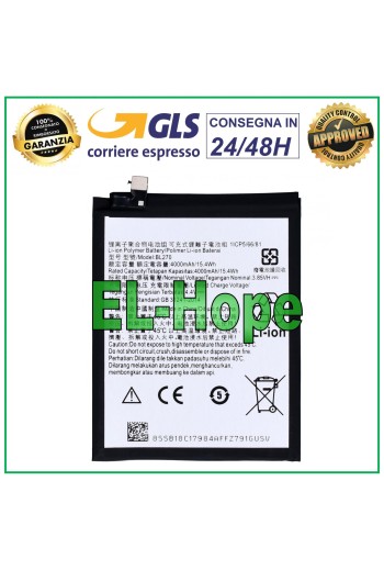 BATERIA BL270 PARA MOTOROLA MOTO E5 XT1944 / LENOVO K6 NOTA 4000 mAh