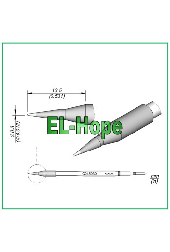 CARTUCHO C245030 JBC CARTUCHO CÓNICO 0,3 mm PUNTA DE SOLDADOR ORIGINAL