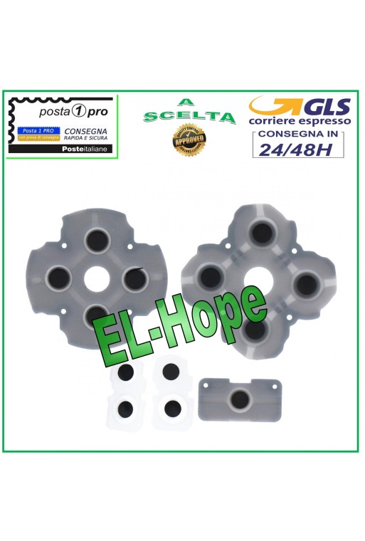 JUEGO DE BOTONES DE GOMA INTERNOS PARA MANDO PS5 JOYPAD DE GOMA PLAYSTATION 5
