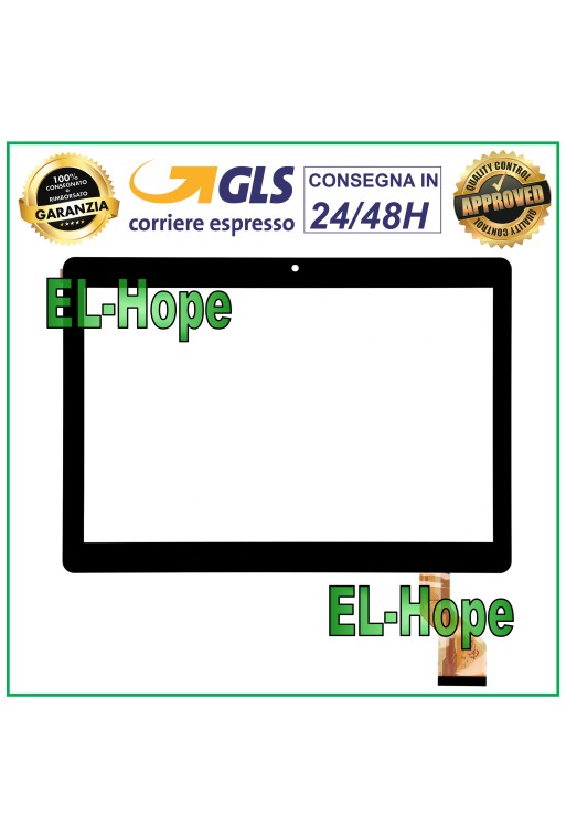 PANTALLA TÁCTIL CRISTAL TABLET MEDIATEK MEBERRY M6 MJK-1102 DIGITALIZADOR ORIGINAL NEGRO