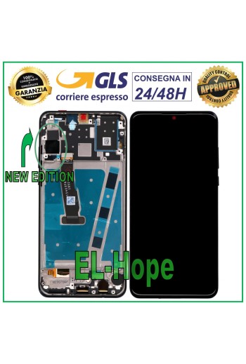 MARCO DE PANTALLA PARA HUAWEI P30 LITE NUEVA EDICIÓN 24 MP PANTALLA TÁCTIL PANTALLA NEGRA