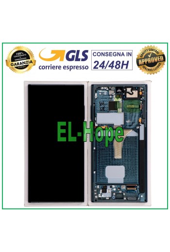 MARCO ORIGINAL PANTALLA LCD SAMSUNG GALAXY S22 ULTRA SM-S908 TÁCTIL VERDE VERDE