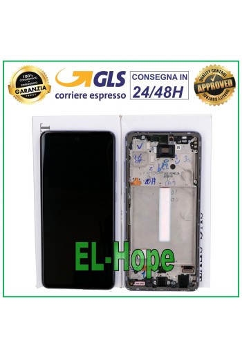 PANTALLA LCD TÁCTIL 100% ORIGINAL SAMSUNG GALAXY A52 SM A525F A526B MARCO MORADO
