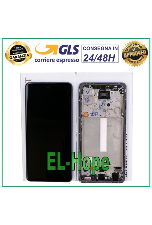 PANTALLA LCD TÁCTIL 100% ORIGINAL SAMSUNG GALAXY A52 SM A525F A526B MARCO MORADO