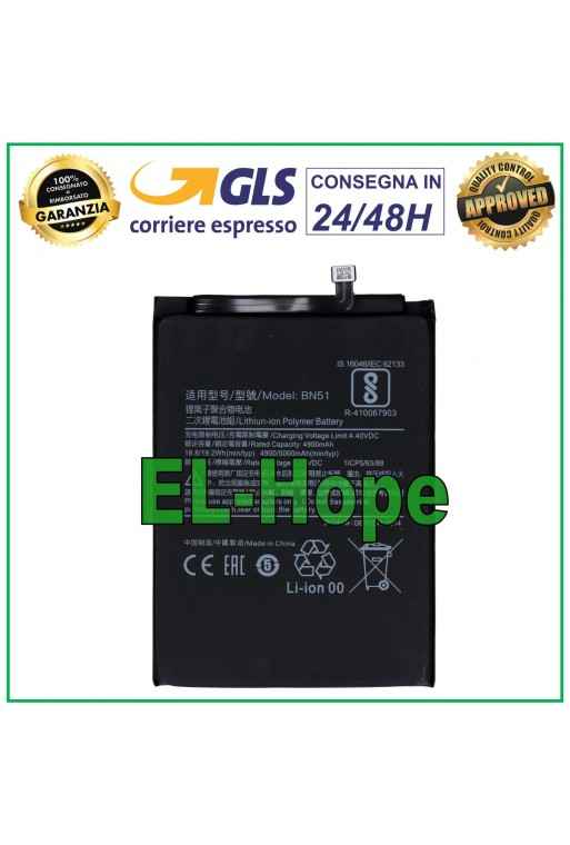 BATERÍA BN51 PARA XIAOMI REDMI 8 M1908C3IG / Redmi 8A M1908C3KG BATERÍA DE 5000 mAh