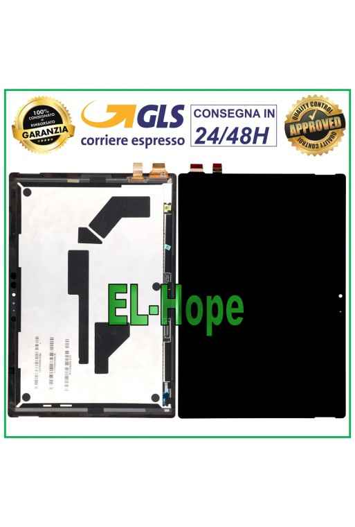 PANTALLA LCD PARA MICROSOFT SURFACE PRO 6 MONITOR DE PANTALLA TÁCTIL CRISTAL NEGRO
