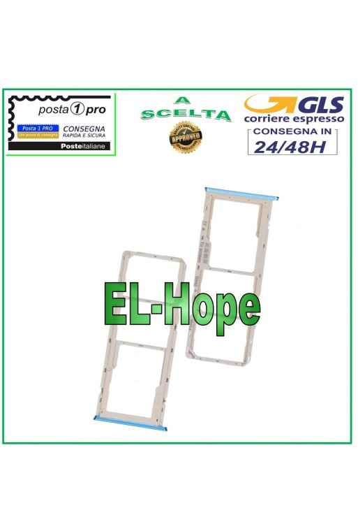 RANURA PARA CARRIL SIM COMPARTIMENTO PARA TARJETA MICRO SD PARA OPPO A15 CPH2185 / A15S CPH2179 AZUL