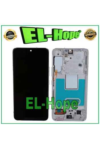 PANTALLA LCD CON MARCO TFT PARA SAMSUNG GALAXY S22 2022 SM-S901 TÁCTIL BLANCO PLATA