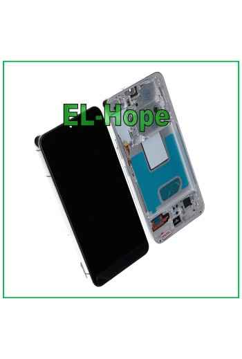 PANTALLA LCD CON MARCO TFT PARA SAMSUNG GALAXY S22 2022 SM-S901 TÁCTIL BLANCO PLATA