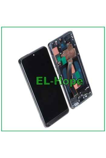 PANTALLA TFT LCD + MARCO PARA SAMSUNG GALAXY S20 SM-G980 G981 CRISTAL NEGRO TÁCTIL