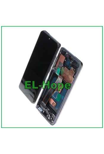 PANTALLA TFT LCD + MARCO PARA SAMSUNG GALAXY S20 SM-G980 G981 CRISTAL NEGRO TÁCTIL
