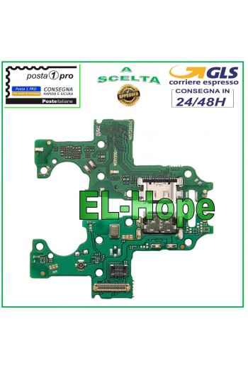 Conector de carga para Huawei Y8P AQM-LX1 + base de carga con micrófono tipo C