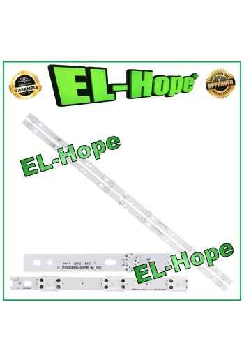 KIT DE 2 BARRAS DE 6 TIRAS LED PARA TV DE 32 AKAI LB1072 JL.D32061330-032BS-M V02 L615mm