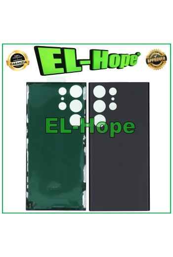 TAPA DE BATERÍA PARA SAMSUNG GALAXY S23 ULTRA SM-S918 CUERPO TRASERO DE VIDRIO NEGRO