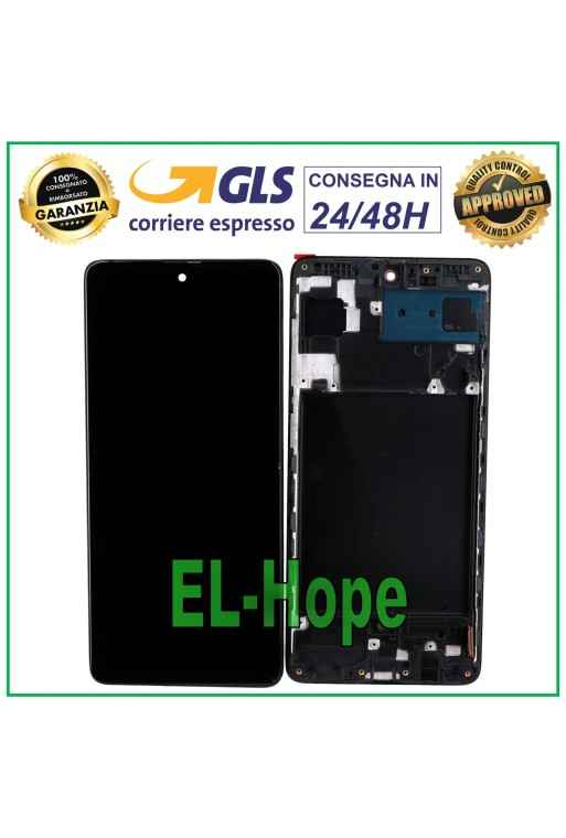 PANTALLA TFT LCD + MARCO PARA SAMSUNG GALAXY A71 SM A715 A715F PANTALLA TÁCTIL CRISTAL