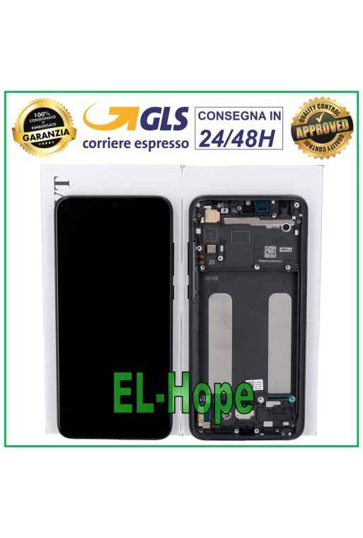 PANTALLA LCD ORIGINAL + MARCO XIAOMI MI 9 LITE M1904F3BG PANTALLA TÁCTIL CRISTAL NEGRO