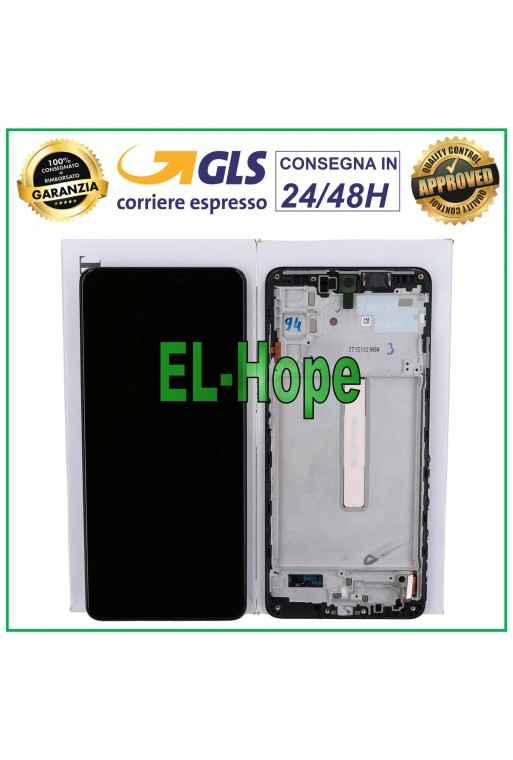PANTALLA LCD TÁCTIL ORIGINAL SAMSUNG GALAXY M52S 5G 2021 SM M526 M526B MARCO NEGRO