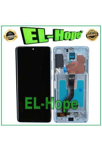 PANTALLA LCD CON MARCO OLED PARA SAMSUNG GALAXY S20+ PLUS SM-G985 G986 CRISTAL AZUL TÁCTIL