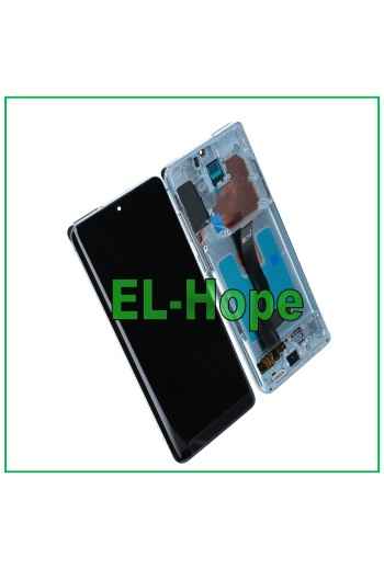 PANTALLA LCD CON MARCO OLED PARA SAMSUNG GALAXY S20+ PLUS SM-G985 G986 CRISTAL AZUL TÁCTIL