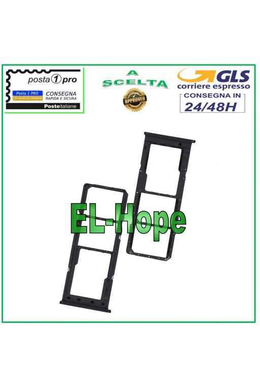 COMPARTIMENTO PARA RANURA DE TRANSPORTE TARJETA NANO SIM + MICRO SD SAMSUNG GALAXY A12 SM A125F NEGRO