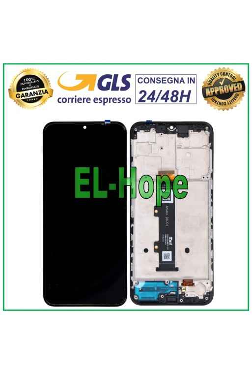 MARCO DE PANTALLA LCD PARA MOTOROLA MOTO G20 XT2128 XT-2128 PANTALLA TÁCTIL CRISTAL NEGRO