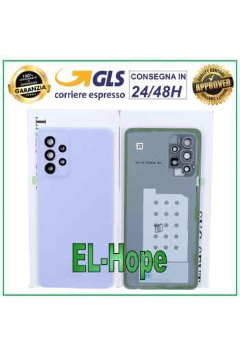 TAPA DE BATERÍA ORIGINAL SAMSUNG GALAXY A52 SM-A525 F TAPA TRASERA MORADA
