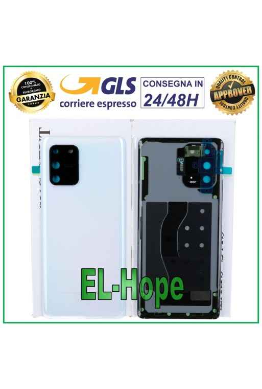 TAPA TRASERA ORIGINAL SAMSUNG GALAXY S10 LITE SM-G770 TAPA DE BATERÍA BLANCA PRISMA