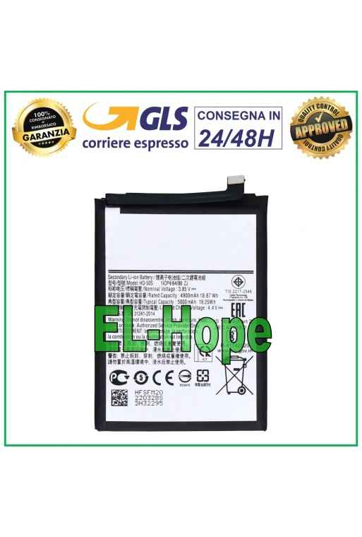 BATERIA HQ-50S PARA SAMSUNG GALAXY A02S SM-A025G 5000 mAh IGUAL A LA ORIGINAL