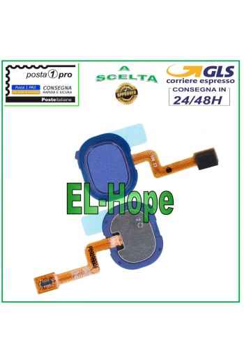 BOTÓN DE INICIO SENSOR DE HUELLA DACTILAR PARA SAMSUNG GALAXY A21S SM A217 F/FN AZUL
