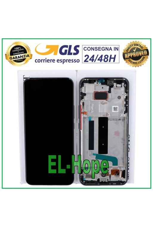 PANTALLA LCD + TÁCTIL ORIGINAL XIAOMI MI 10 LITE 5G M2002J9G M2002J9E MARCO NEGRO