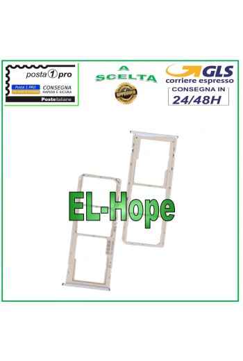 RANURA PARA CARRIL SIM COMPARTIMENTO PARA TARJETA MICRO SD OPPO A15 CPH2185 / A15S CPH2179 PLATA