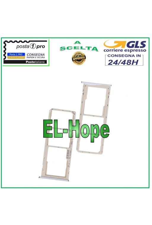 RANURA PARA CARRIL SIM COMPARTIMENTO PARA TARJETA MICRO SD OPPO A15 CPH2185 / A15S CPH2179 PLATA