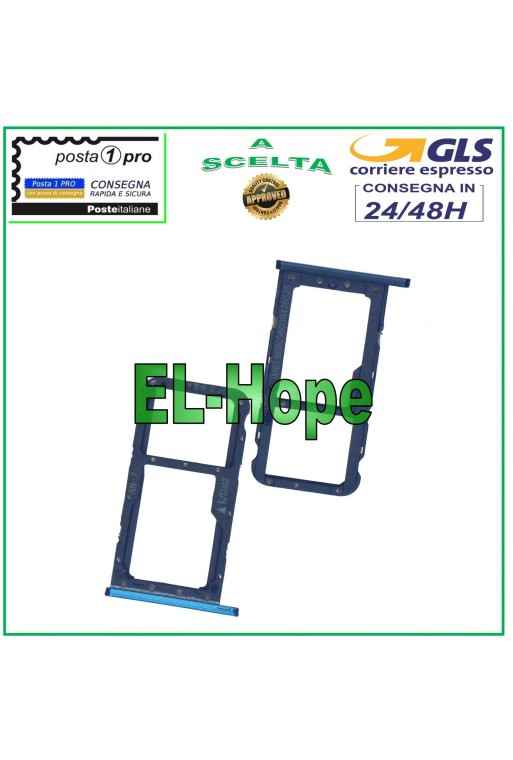 COMPARTIMENTO PARA CARRITO DE RANURA NANO SIM MICRO SD HUAWEI P20 LITE ANE-LX1 AZUL