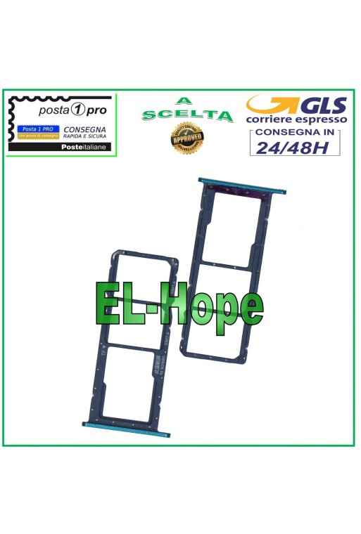 Ranura para tarjeta SIM para Huawei Y7 2019 DUB-LX1 LX2 L22 Azul