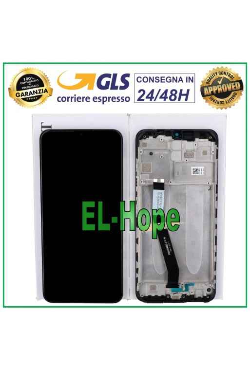 MARCO DE PANTALLA LCD 100% ORIGINAL XIAOMI REDMI 9 M2004J19AG M2004J19G CRISTAL TÁCTIL