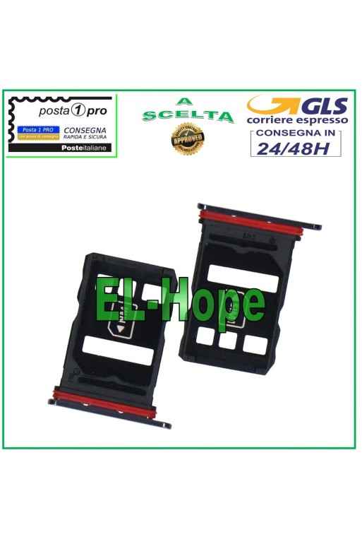 LECTOR DE RANURA PARA CARTUCHO DE TARJETA NANO SIM PARA HUAWEI P40 ANA-LX9 LX4 NX9 NEGRO
