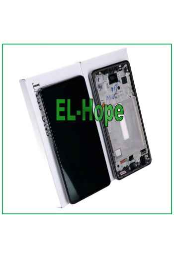 PANTALLA LCD TÁCTIL 100% ORIGINAL SAMSUNG GALAXY A52S 5G SM A528 A528B MARCO NEGRO
